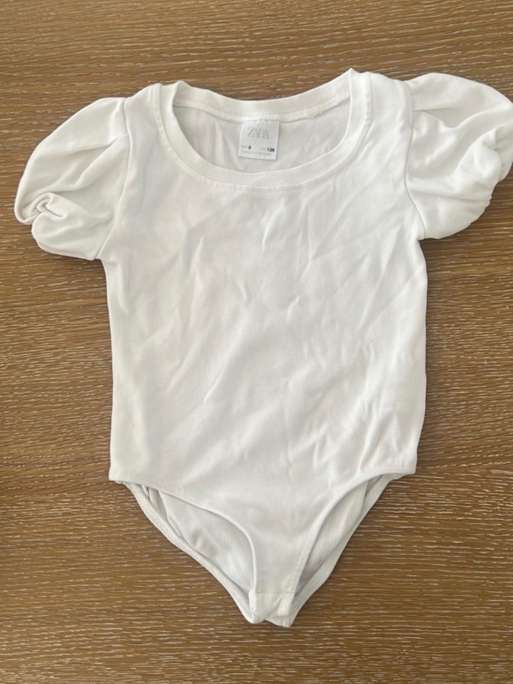 Zara Girls  Size 8 White Body Suit